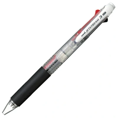 Imagen de Uni bolígrafo Jetstream 3 color negro, transparente