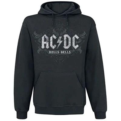 Imagen de AC/DC Hells Bells Hombre Sudadera con Capucha Negro L