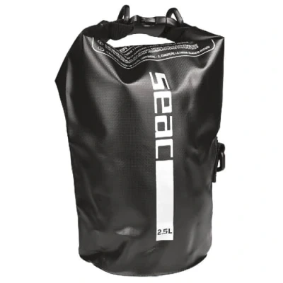 Imagen de Seac Dry Bag, bolsa estanca impermeable, seca para buceo, kayak, navegación, pesca, natación y otros deportes, 2,5 lt, negro