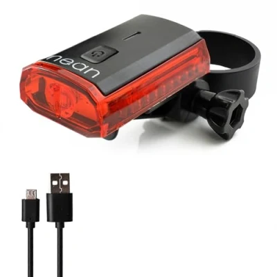 Imagen de nean Piloto Trasero con luz LED para Bicicleta batería y aprobación StVZO, 4 candelas