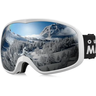 Imagen de OutdoorMaster gafas de esquí OTG Owl, snowboard para hombres, mujeres y jóvenes, anti vaho, protección UV 100%