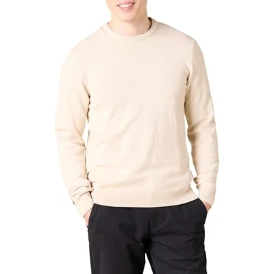 Imagen de Amazon Essentials Jersey de cuello redondo (Disponible en Tallas Grandes) Hombre, Avena Mezcla, M