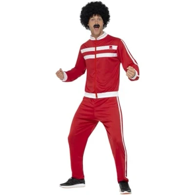 Imagen de Smiffys Chándal de paleto, Rojo y blanco, con chaqueta pantalón