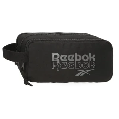 Imagen de Reebok Melbourne Estuche Triple Negro 22x10x9 cms Poliéster by Joumma Bags