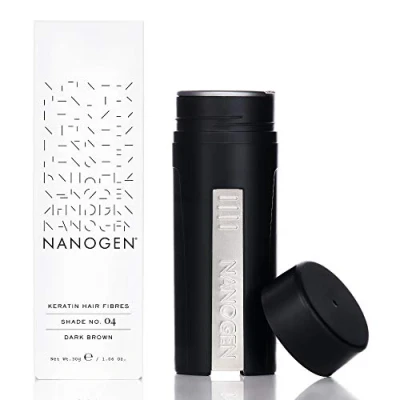 Imagen de Nanogen Fibras Capilares Queratina: Castaño Oscuro 30 gr