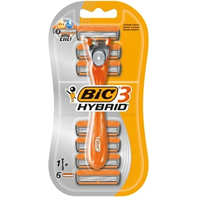 Imagen de Bic easy Cuchilla de afeitar triple hoja (recargable, cabezales intercambiables)