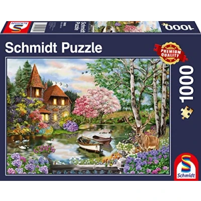 Imagen de Schmidt Spiele Casa en el Lago Puzzle de 1000 Piezas, Multicolor, Talla única (CSG58985)