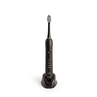 Imagen de CREATE/SONIC PEARL/Cepillo de Dientes Eléctrico Negro/Cabezal Extraíble, Autonomía 6 Semanas, Cepillo Sonico con 5 Modos Cepillado, Sistema Autoapagado, Ergonómico, Incluye Estuche