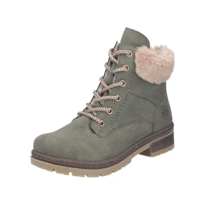 Imagen de Rieker Y7424, Botas con Cordones Mujer, Verde, 36 EU