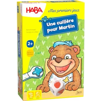 Imagen de HABA Oso Primeros Cuchara para Martin Mesa Infantil Memoria y Habilidad Estimula el lenguaje Juego Libre Educativo Divertido 2 Años más, Color [Multi] (301076)