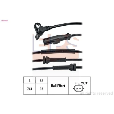 Imagen de EPS 1.960.200 Sensor de ABS 743 RENAULT: TWINGO 2