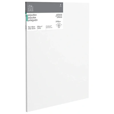 Imagen de Winsor &amp; Newton Lienzo de polialgodón, Algodón, Blanco, 70 x 90 45 cm