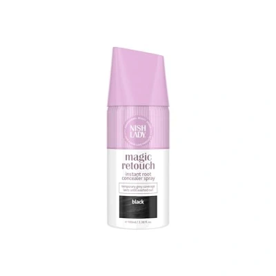 Imagen de Nishlady Magic Retouch Black Instant Root Concealer Spray 100 ml Coloración Semipermanente en Color Negro