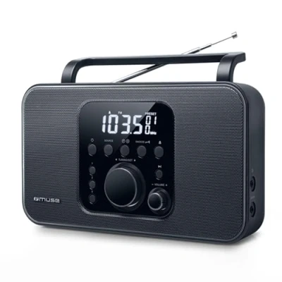 Imagen de Muse M 091 R Radio (Portátil, Digital, AM,FM, LCD, Blanco, Negro)