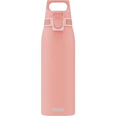 Imagen de SIGG Shield ONE Shy Pink botella reutilizable (1.0 L), hermética sin sustancias nocivas, de acero inoxidable duradera con cierre Top