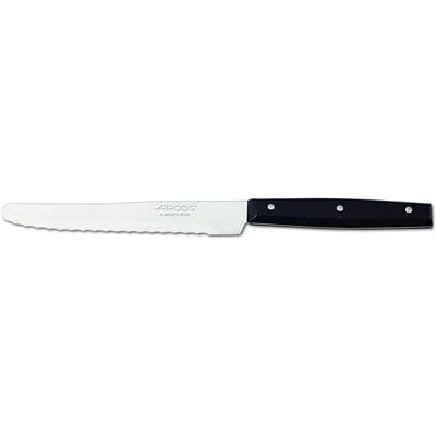 Imagen de Arcos Serie Mesa Cuchillo Acero Inoxidable NITRUM de 115 mm Mango Nylon Color Negro