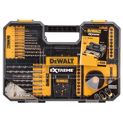 Imagen de Dewalt DEWDT70620T Juego de brocas y SDS (100 unidades, talla única, 100 unidades), color amarillo