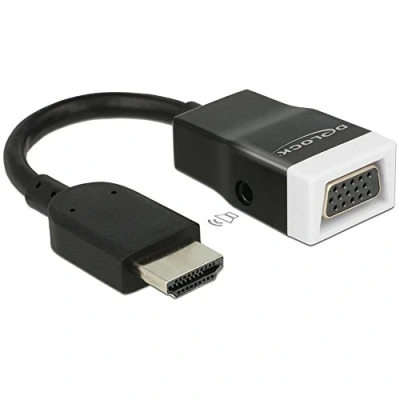 Imagen de Delock Adapt. Hdmi A Macho Vga Hembra+audio