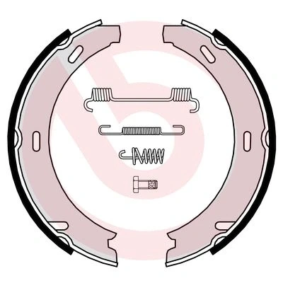 Imagen de BREMBO S 50 507 Zapatas de Freno Mano con accesorios