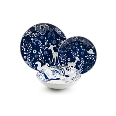 Imagen de Excelsa Suomi Vajilla de 18 piezas, porcelana, 6 personas, decoración