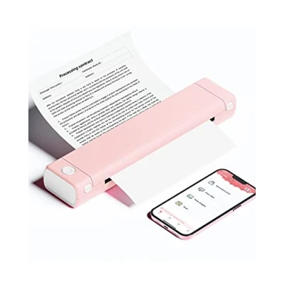 Imagen de Phomemo M08F Impresora Térmica Portátil A4, Bluetooth Portatil Sin Tinta para Smartphone y PC, Soporta A4 Papel Térmico