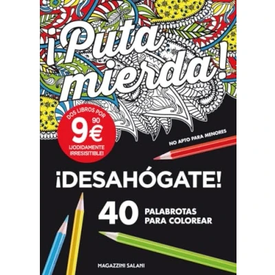 Imagen de PACK Palabrotas PARA colorear: Puta mierda + Jódete (LIBROS COLOREAR)