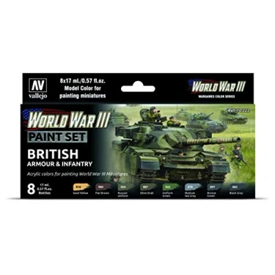 Imagen de Vallejo 070222 Juego de accesorios construcción maqueta tanque británico e infantería , color/modelo surtido