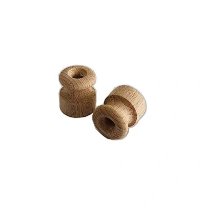 Imagen de Aislante/aislador de madera para cables trenzados. Ø 18 mm. Paquete 10/25/50 unidades. (50 Pezzi)