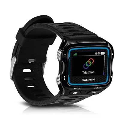 Imagen de kwmobile Pulsera Compatible con Garmin Forerunner 920XT Correa 1x Correas de Silicona Flexible Tamaño Ajustable Negro