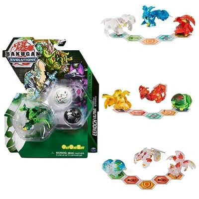 Imagen de Bakugan Evolutions Starter Pack, Gillator Ultra con Hydorous y Blitz Fox, Figuras articuladas para coleccionar, a Partir de 6 años, Multicolor (Spin Master 778988431108)
