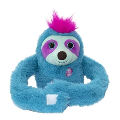 Imagen de Famosa Softies Slowy Perezoso de Party Pets, muñeco Que Gira sobre Sus Brazos y Repite lo Dices, además Incluye Diferentes Sonidos 10 Funciones Azul