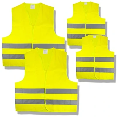 Imagen de Cartrend 50252 Set familiar de chalecos emergencia 4 piezas, 2 x adultos y infantiles