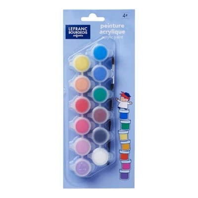 Imagen de Lefranc &amp; Bourgeois Pack de 12 pastillas pintura acrílica 5 ml , color/modelo surtido