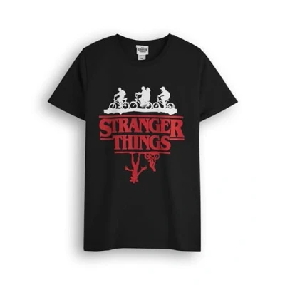 Imagen de Stranger Things Camiseta Hombre Mujer Unisex Upside Down Black Top XXL