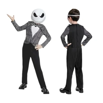 Imagen de Disney Pesadilla antes de Navidad Disfraz Jack Skellington Talla M (7 8 Años)