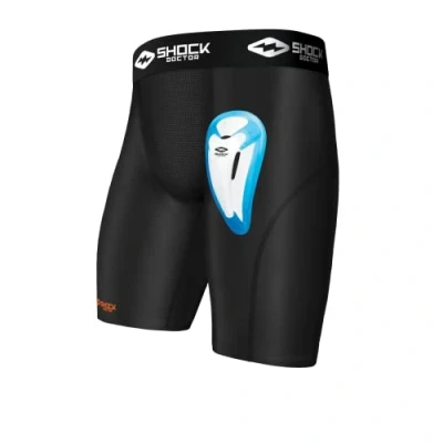 Imagen de Shock Doctor Core Compression BioFlex Cup Pantalones Cortos para Atletismo, Niños, Negro, XL