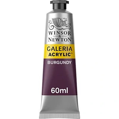 Imagen de Winsor &amp; Newton Galería, Pintura acrílica, Rojo (Burgundy), 60 ml,