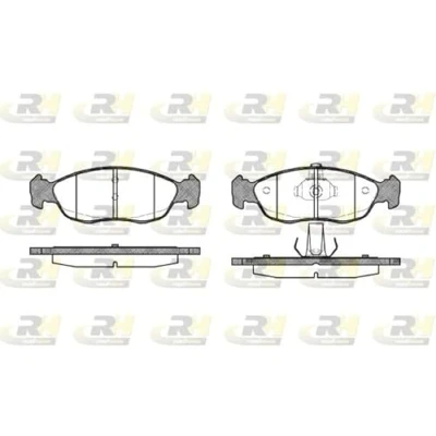 Imagen de ROADHOUSE 2461.10 Juego de pastillas freno Eje delantero con lámina adhesiva accesorios, muelle CITROËN: Xsara Hatchback, Saxo Hatchback