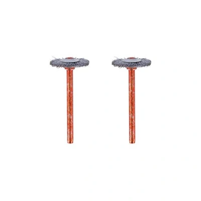 Imagen de Dremel 530 Juego de accesorios cepillos acero inoxidable, 2 (19 mm) para limpiar materiales resistentes a la corrosión