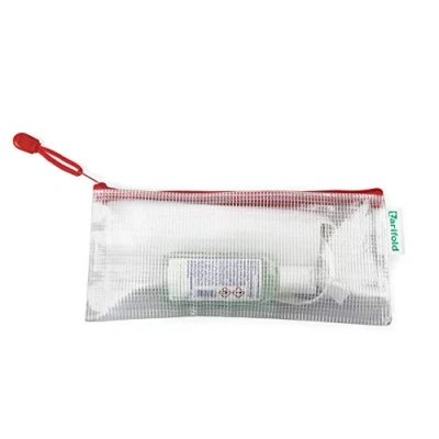 Imagen de Tarifold 509043 bolsillo de cremallera Zipper, DIN largo, PVC, color rojo
