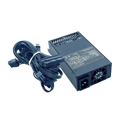 Imagen de aieibuy Flex 400W PSU ATX Fuente de alimentación Modular Completa para Sistema POS Chasis computadora pequeño 1U (Flex ITX) Caja