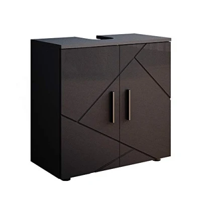 Imagen de Vicco Mueble bajo Lavabo Irma, Antracita Alto Brillo, 60 x 59 cm