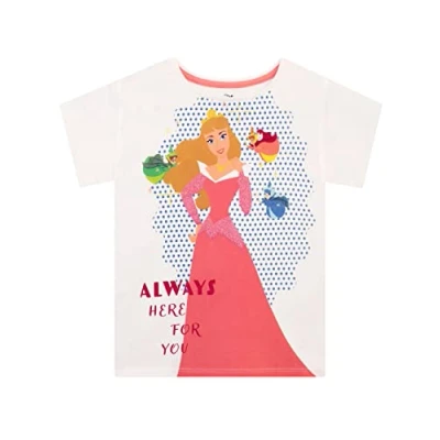 Imagen de Disney Camiseta para Niñas Princesa Aurora La Bella Durmiente Blanco 4 5 Años