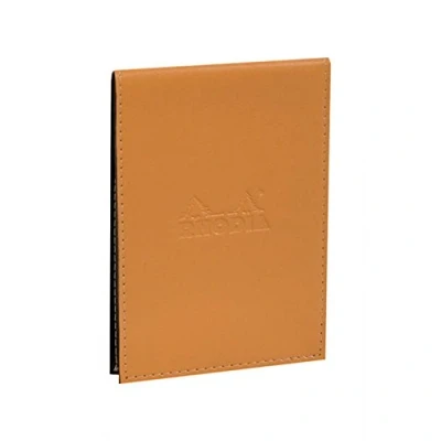 Imagen de Rhodia ePure bloc de notas piel sintética soporte con para el lápiz y cuaderno N 8 cuadrícula 5 x