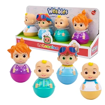 Imagen de WEEBLES, 4 Personajes COCOMELON, Culbuto, Juguete de Despertar, para Niños Desde 1 Año, GIOCH I PREZIOSI, WEC01