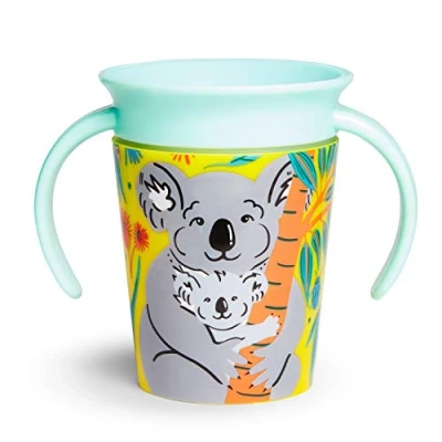 Imagen de Munchkin Miracle 360 grados Wildlove Vaso de Entrenamiento con Asas, Set 1, Coala, 177 ml