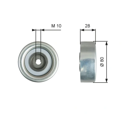 Imagen de GATES FleetRunner Micro V Kit T36778 Rodillo Guia