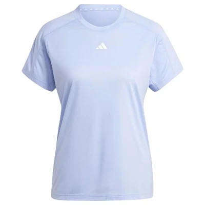 Imagen de adidas AEROREADY Train Essentials Minimal Branding Crew Neck T Shirt, Camiseta De Manga Corta Las Mujeres, Blue Spark, IX1013