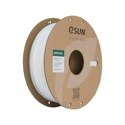 Imagen de eSUN PETG Filamento 1.75mm, ePETG+HS de Alta Velocidad, Precisión Dimensional +/ 0.05mm, Carrete 1KG (2.2 LBS) para Impresión 3D Rápida,Blanco Sólido