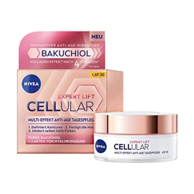 Imagen de NIVEA Cellular Expert Lift Multi Effekt Anti Age Cuidado Diurno, crema de Día hidratante para un aspecto piel más joven, con FPS 30